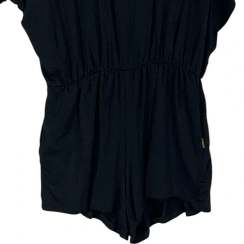 LVHR Sabina Romper in Black Size Medium Super Soft Micro Modal with Pockets